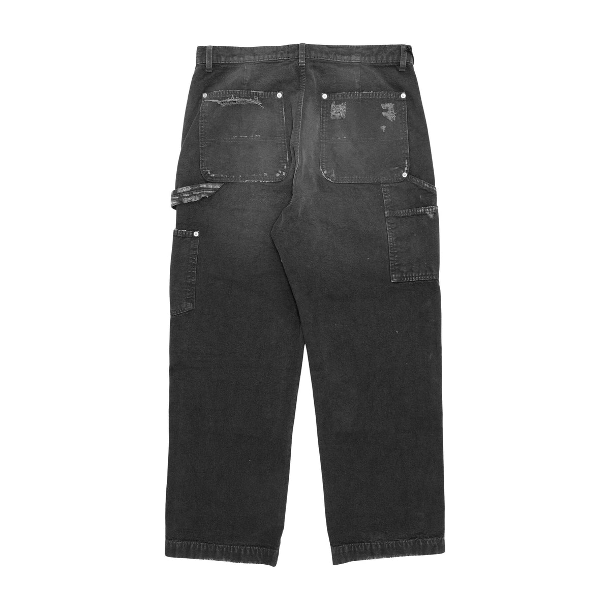 Double knee carpenter pants mockup, back