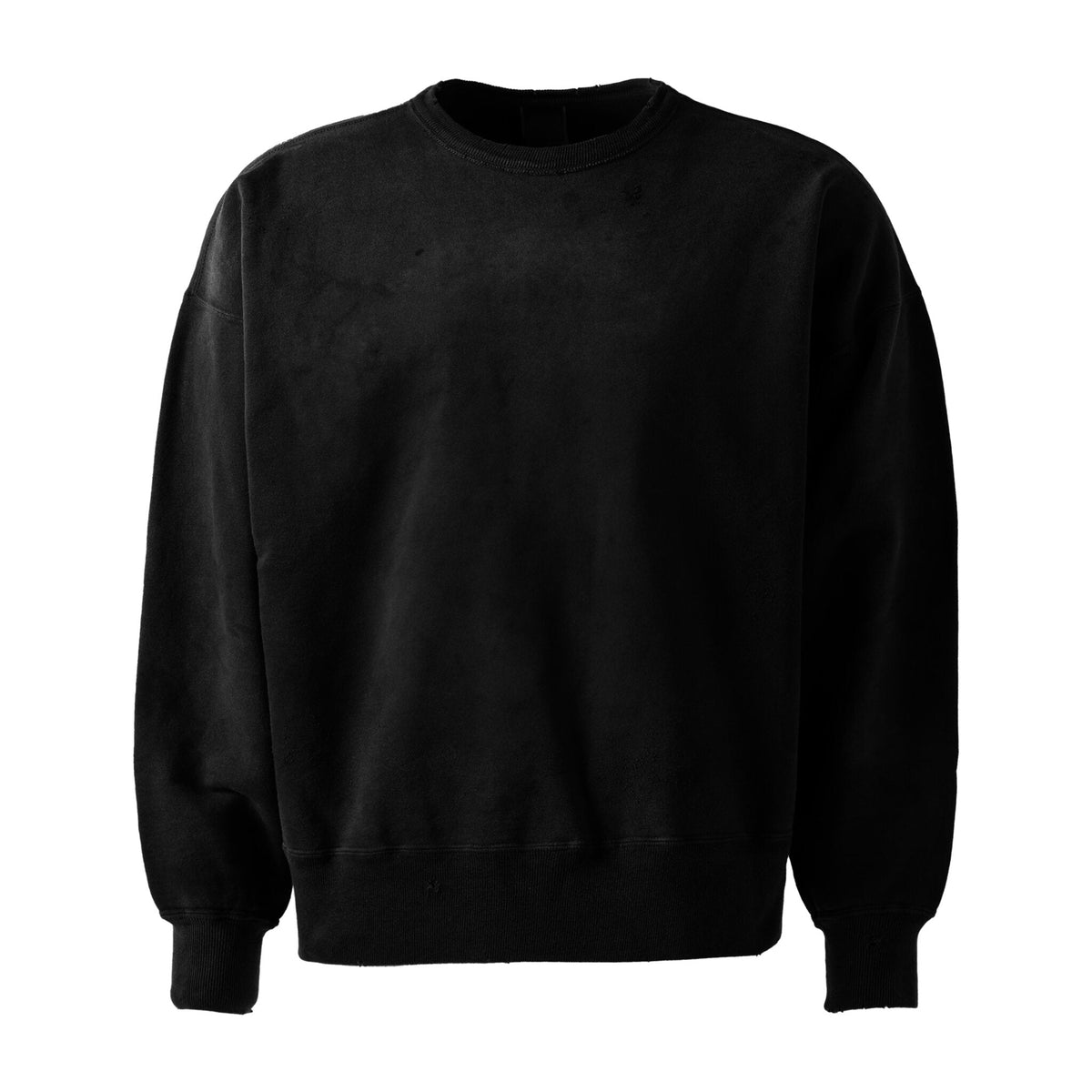 Flat black oversized crewneck mockup