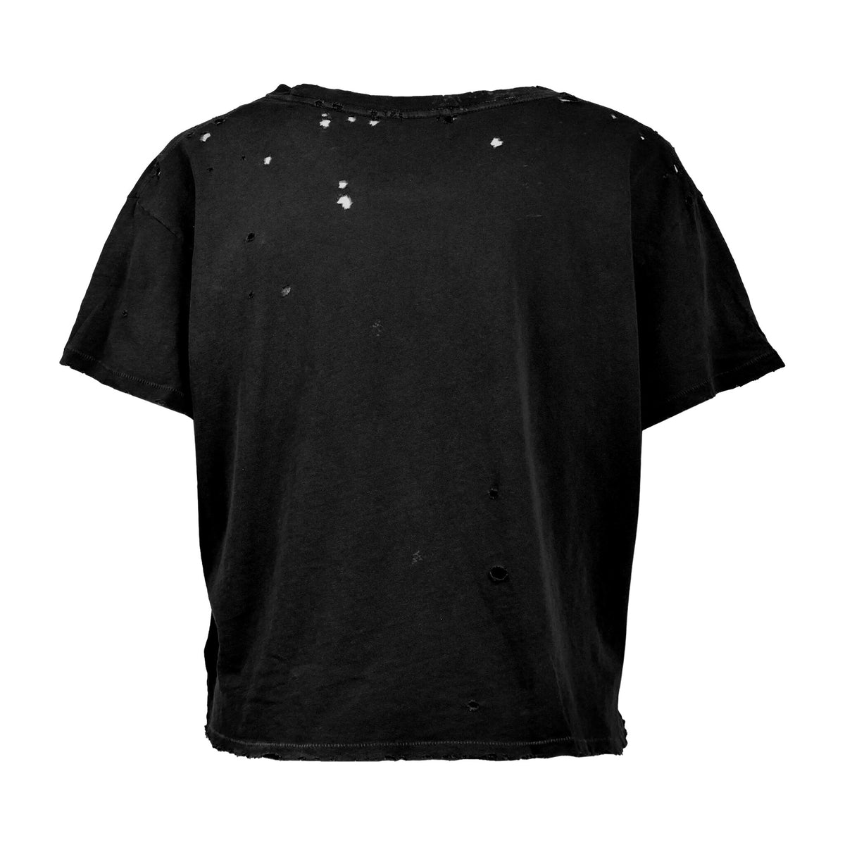 Thrashed vintage oversized tee mockup, back