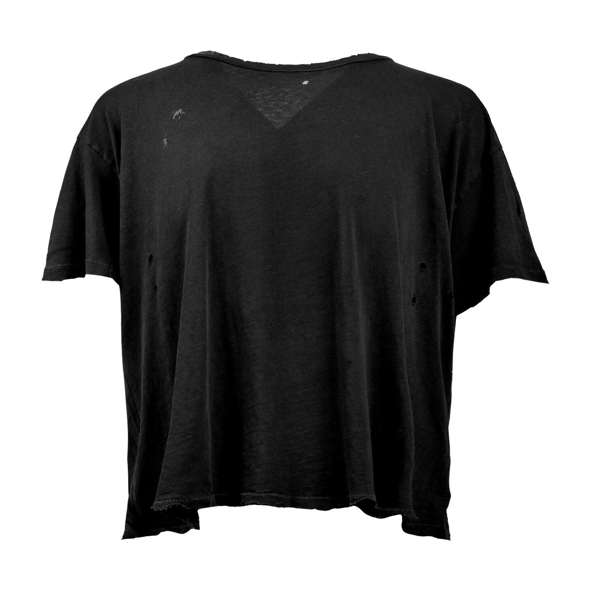 Thrashed vintage oversized tee mockup, front