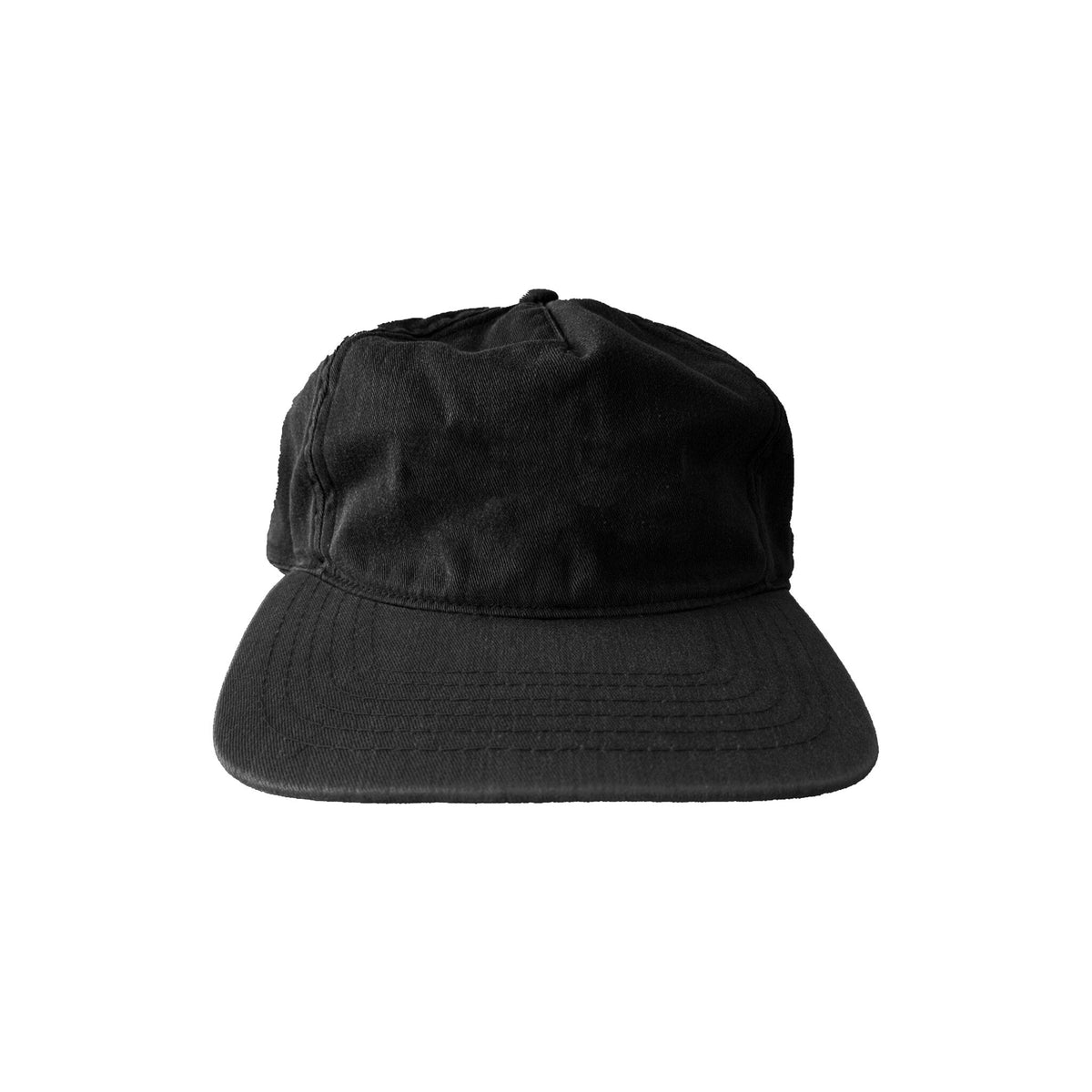 Washed five panel work cap mockup